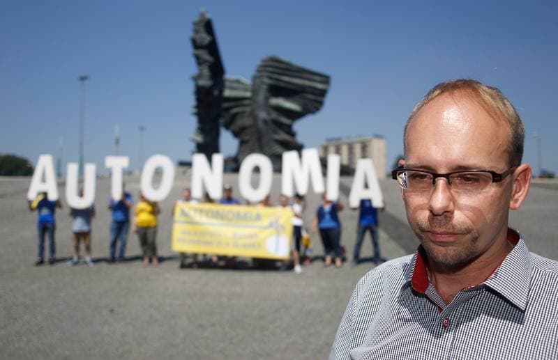 Slaskie. Ruch Autonomii Slaska. Press Conference. 07.07.2015