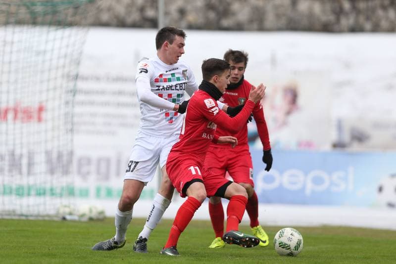 Football. Zaglebie Sosnowiec. Internal Game. 18.02.2017