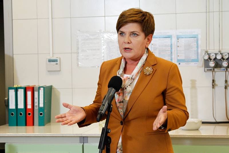 Beata Szydlo. Main Mining Institute. Press Conference. 05.10.2015