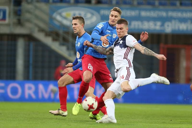 Football. Lotto Ekstraklasa. Piast Gliwice - Wisla Krakow. 04.03.2017