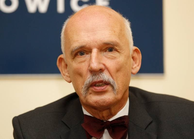 Janusz Korwin-Mikke. Partia Korwin. Press Conference. 09.11.2015