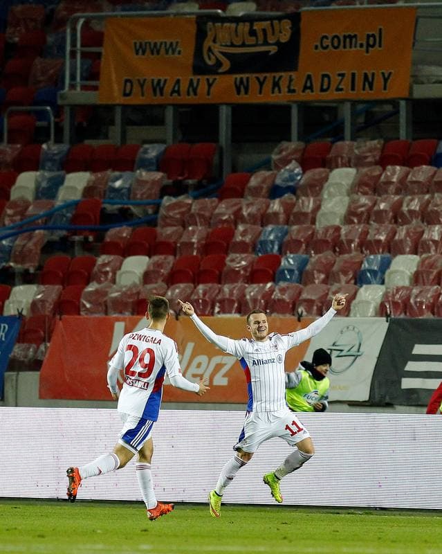 Football. PKO BP Ekstraklasa. Gornik Zabrze - Piast Gliwice. 01.12.2015