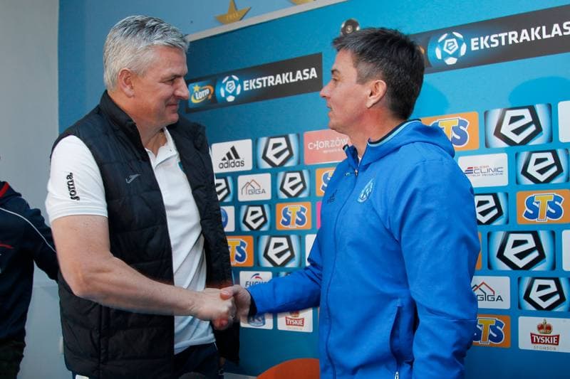 Football. Ruch Chorzow. Press Conference. 31.03.2017