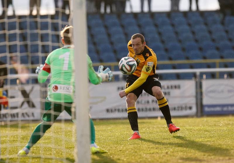 Football. I Liga. Wigry Suwalki - GKS Katowice. 04.04.2015