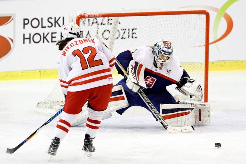 Ice Hockey. Women's World Championship. Poland - Slovakia. 08.04.2017