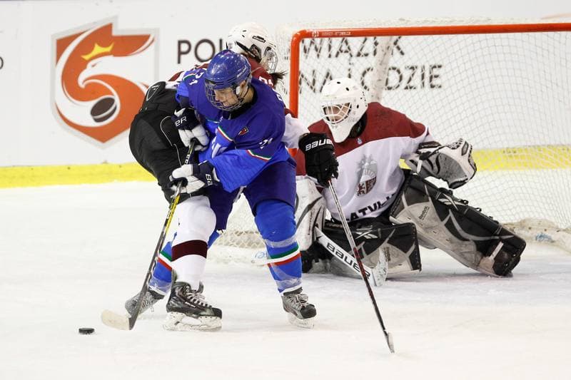Ice Hockey. Women's World Championship. Italy - Latvia. 08.04.2017