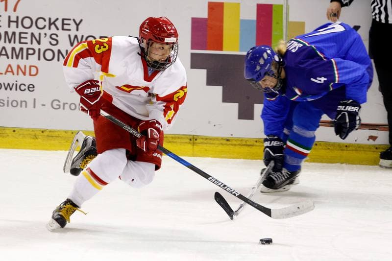 Ice Hockey. Women's World Championship. Italy - China. 12.04.2017