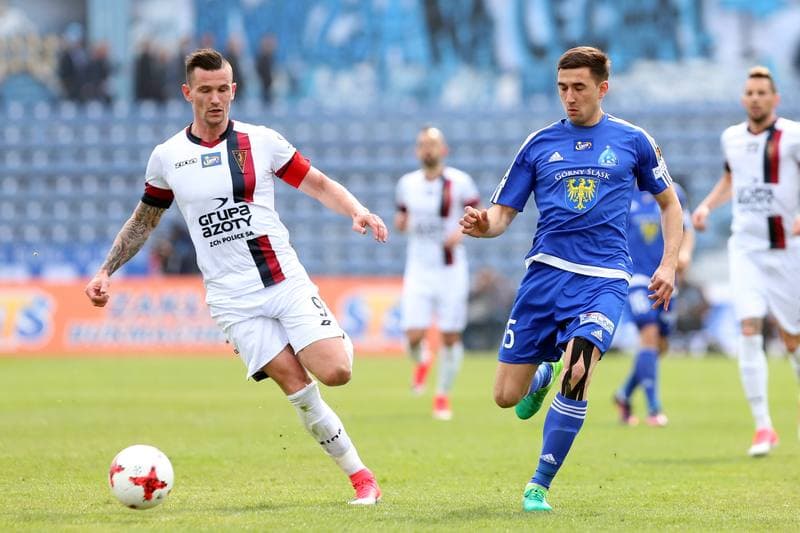 Football. Lotto Ekstraklasa. Ruch Chorzow - Pogon Szczecin. 15.04.2017