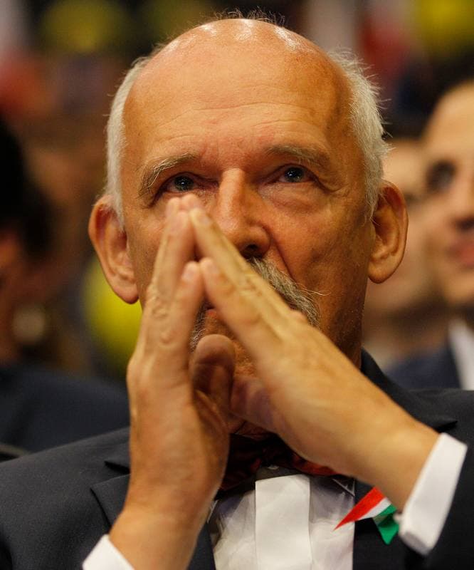 Janusz Korwin-Mikke. Partia Korwin. Press Conference. 26.09.2015