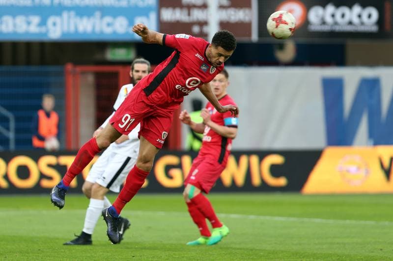 Football. Lotto Ekstraklasa. Piast Gliwice - Jagiellonia Bialystok. 22.04.2017