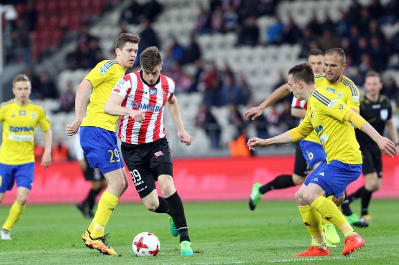 Football. Lotto Ekstraklasa. Cracovia Krakow - Arka Gdynia. 08.05.2017