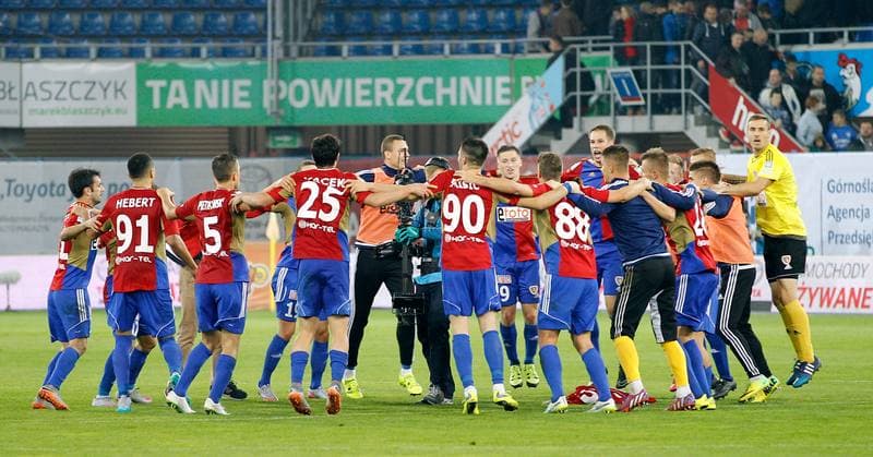 Football. PKO BP Ekstraklasa. Piast Gliwice - Wisla Krakow. 03.10.2015