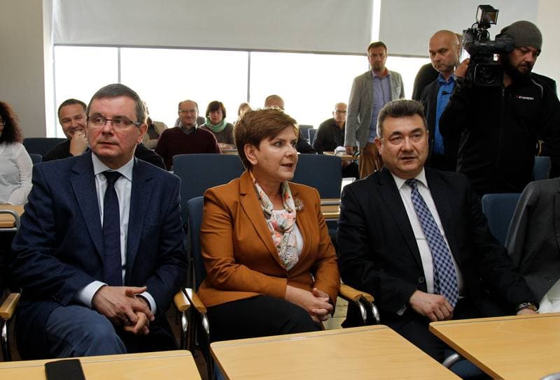 Beata Szydlo. Main Mining Institute. Press Conference. 05.10.2015