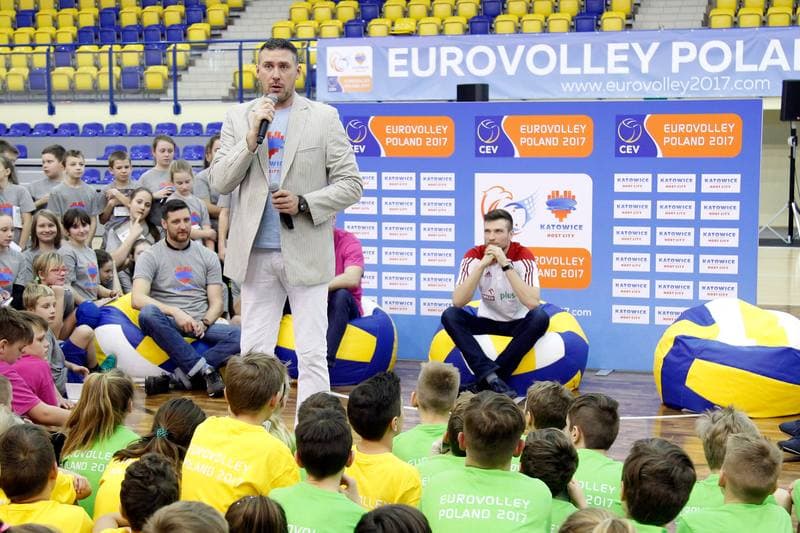 Volleyball. European Championship. Promotional Action. 05.12.2016