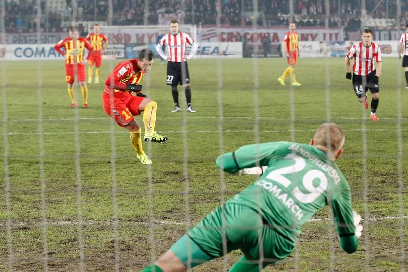 Football. PKO BP Ekstraklasa. Cracovia Krakow - Korona Kielce. 14.12.2015