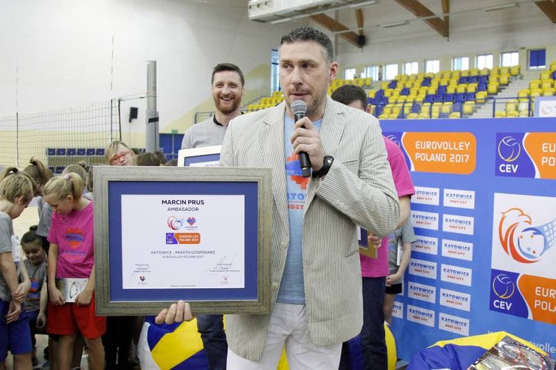 Volleyball. European Championship. Promotional Action. 05.12.2016