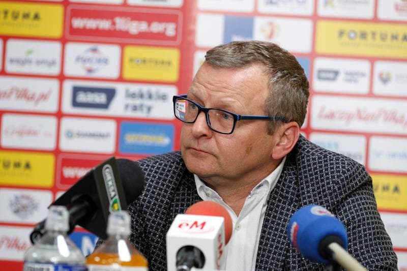 Football. GKS Katowice. Press Conference. 14.06.2017
