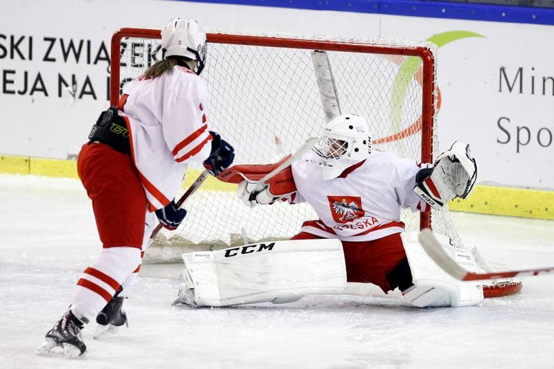Ice Hockey. U18 Women's World Championship. Poland - Denmark. 08.01.2017