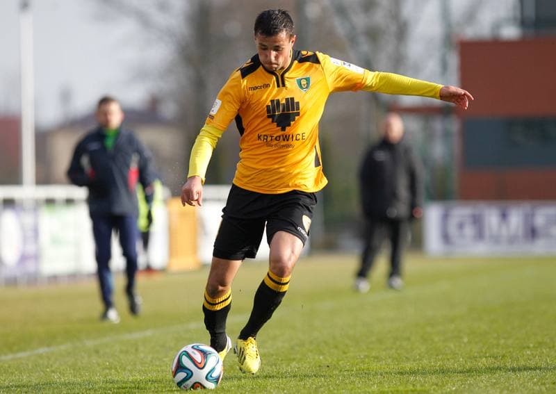 Football. I Liga. Wigry Suwalki - GKS Katowice. 04.04.2015