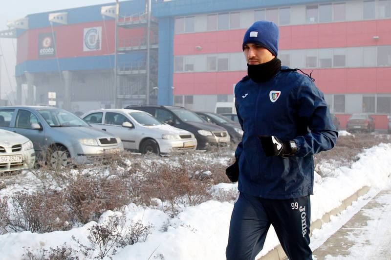 Football. Piast Gliwice. Training. 09.01.2017