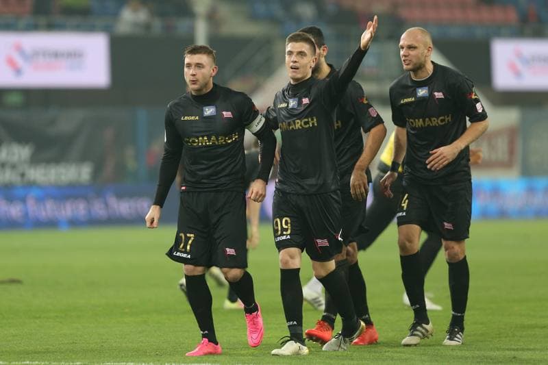 Football. Lotto Ekstraklasa. Piast Gliwice - Cracovia Krakow. 18.11.2016