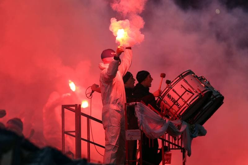 Football. Lotto Ekstraklasa. Wisla Krakow - Cracovia Krakow. 10.12.2016