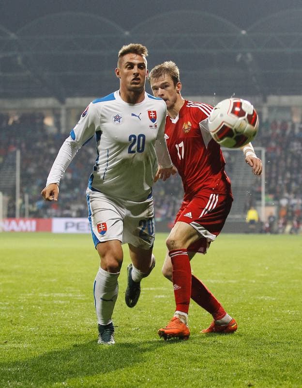 Football. UEFA Euro Qualifiers. Slovakia - Belarus. 09.10.2015
