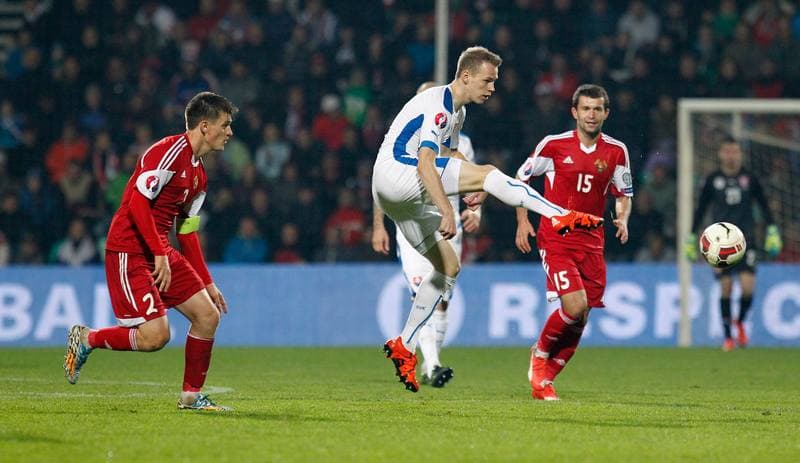 Football. UEFA Euro Qualifiers. Slovakia - Belarus. 09.10.2015
