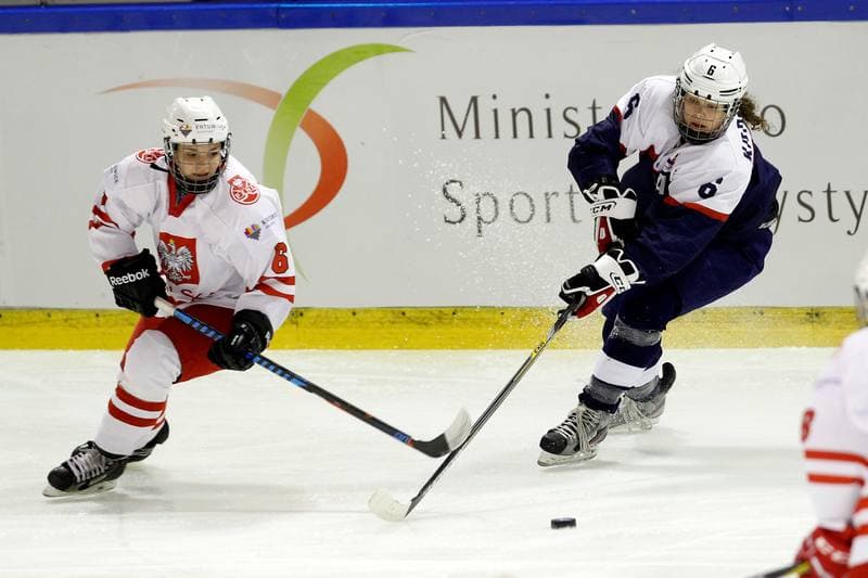 Ice Hockey. Women's World Championship. Poland - Slovakia. 08.04.2017