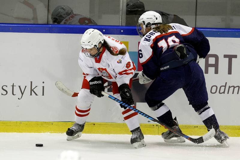 Ice Hockey. Women's World Championship. Poland - Slovakia. 08.04.2017