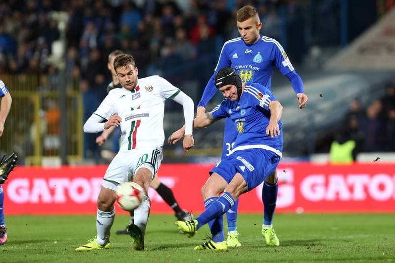 Football. Lotto Ekstraklasa. Ruch Chorzow - Slask Wroclaw. 27.02.2017