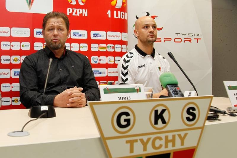 Football. GKS Tychy. Press Conference. 28.02.2017