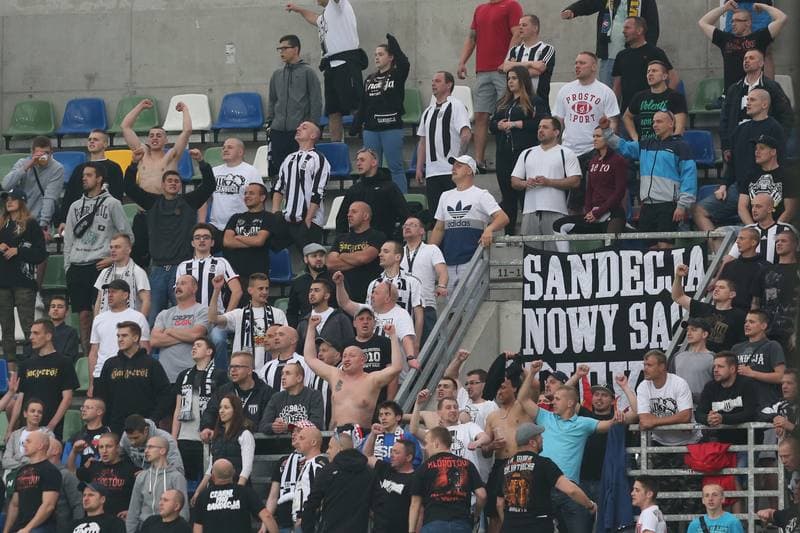 Football. Nice I Liga. Podbeskidzie Bielsko-Biala - Sandecja Nowy Sacz. 20.05.2017