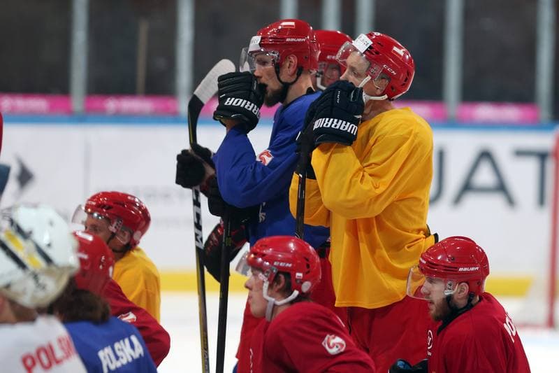 Ice Hockey. Poland national team. Training. 27.09.2017