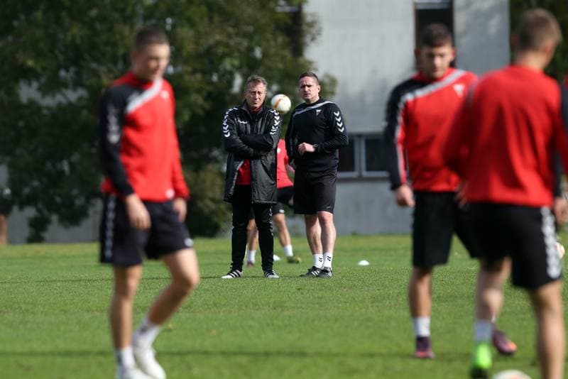 Football. GKS Tychy. Training. 11.10.2017