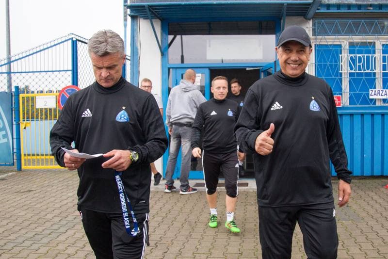 Football. Ruch Chorzow. Training. 11.09.2017