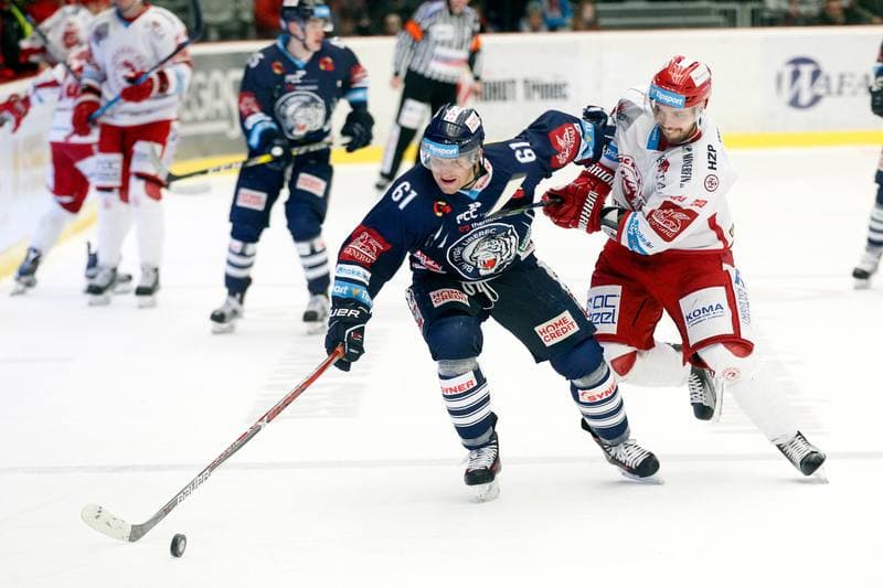 Ice Hockey. Tipsport Extraliga. Ocelari Trinec - Bili Tygri Liberec. 05.02.2017