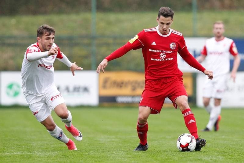 Football. Fortuna Narodni Liga. Fotbal Trinec - FK Pardubice. 21.10.2017
