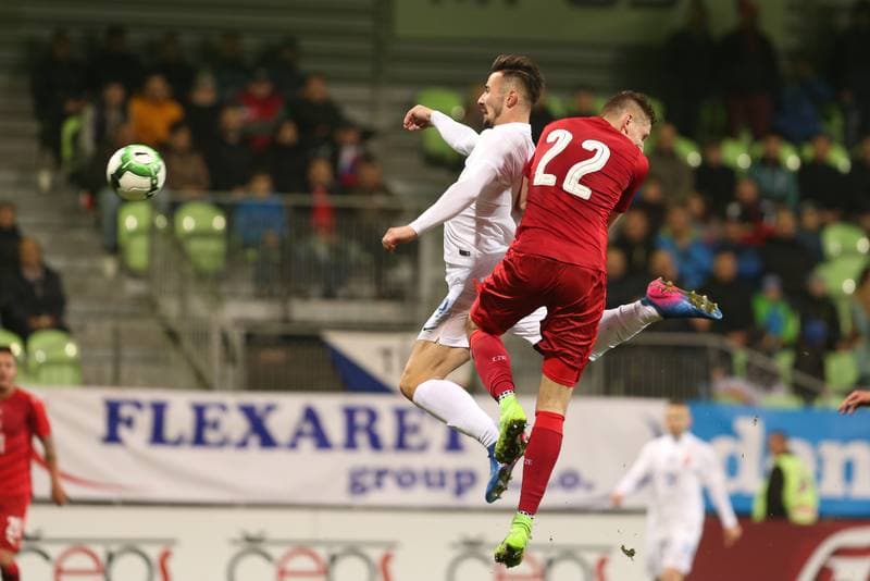 Football. International Friendly Match. Czech Republic U21 - Slovakia U21. 24.03.2017