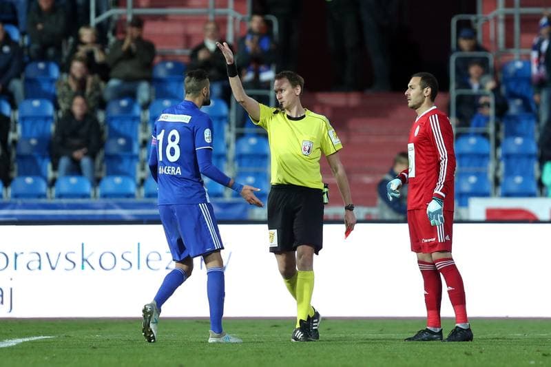 Football. Het Liga. Banik Ostrava - FK Mlada Boleslav. 04.11.2017