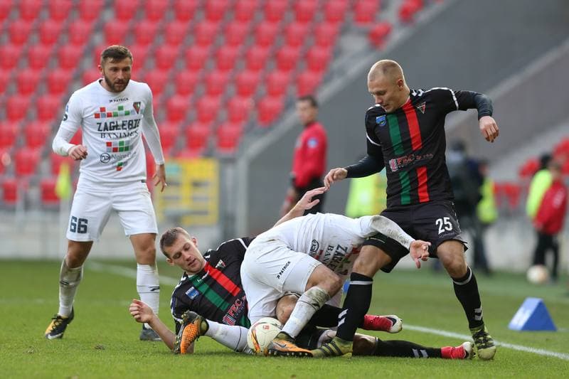 Football. Nice I Liga. GKS Tychy - Zaglebie Sosnowiec. 12.11.2017