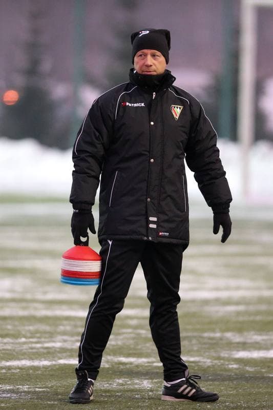 Football. Zaglebie Sosnowiec. Training. 09.01.2017