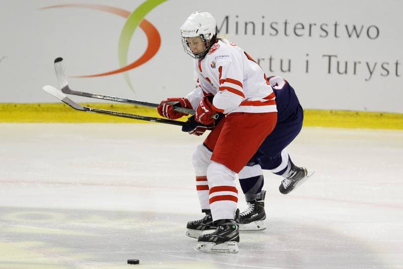 Ice Hockey. Women's World Championship. Poland - Slovakia. 08.04.2017