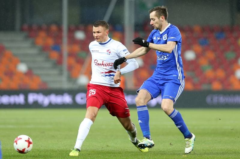 Football. Nice I Liga. Podbeskidzie Bielsko-Biala - Stal Mielec. 21.11.2017