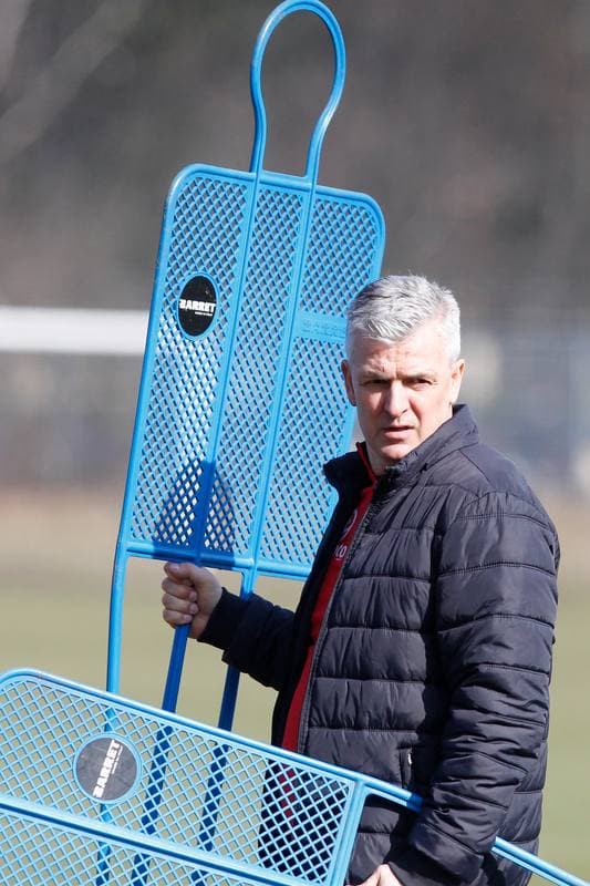 Football. Piast Gliwice. Training. 08.03.2017