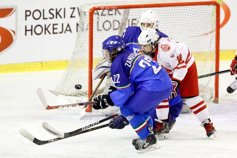 Ice Hockey. Women's World Championship. Poland - Italy. 11.04.2017