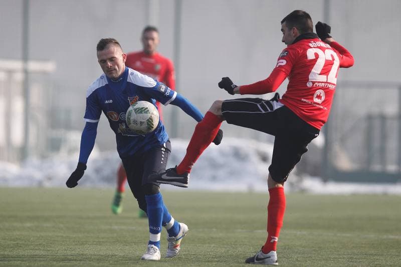 Football. Sparing. Zaglebie Sosnowiec - Odra Opole. 28.01.2017