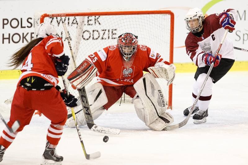 Ice Hockey. Women's World Championship. Latvia - Poland. 12.04.2017