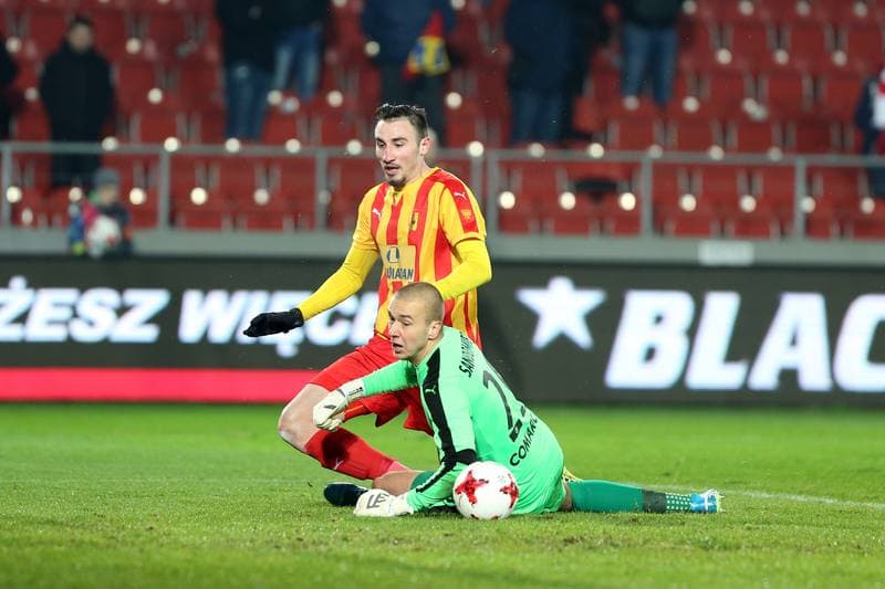 Football. Lotto Ekstraklasa. Cracovia Krakow - Korona Kielce. 04.12.2017