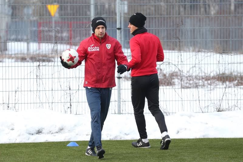 Football. Piast Gliwice. Training. 02.02.2017